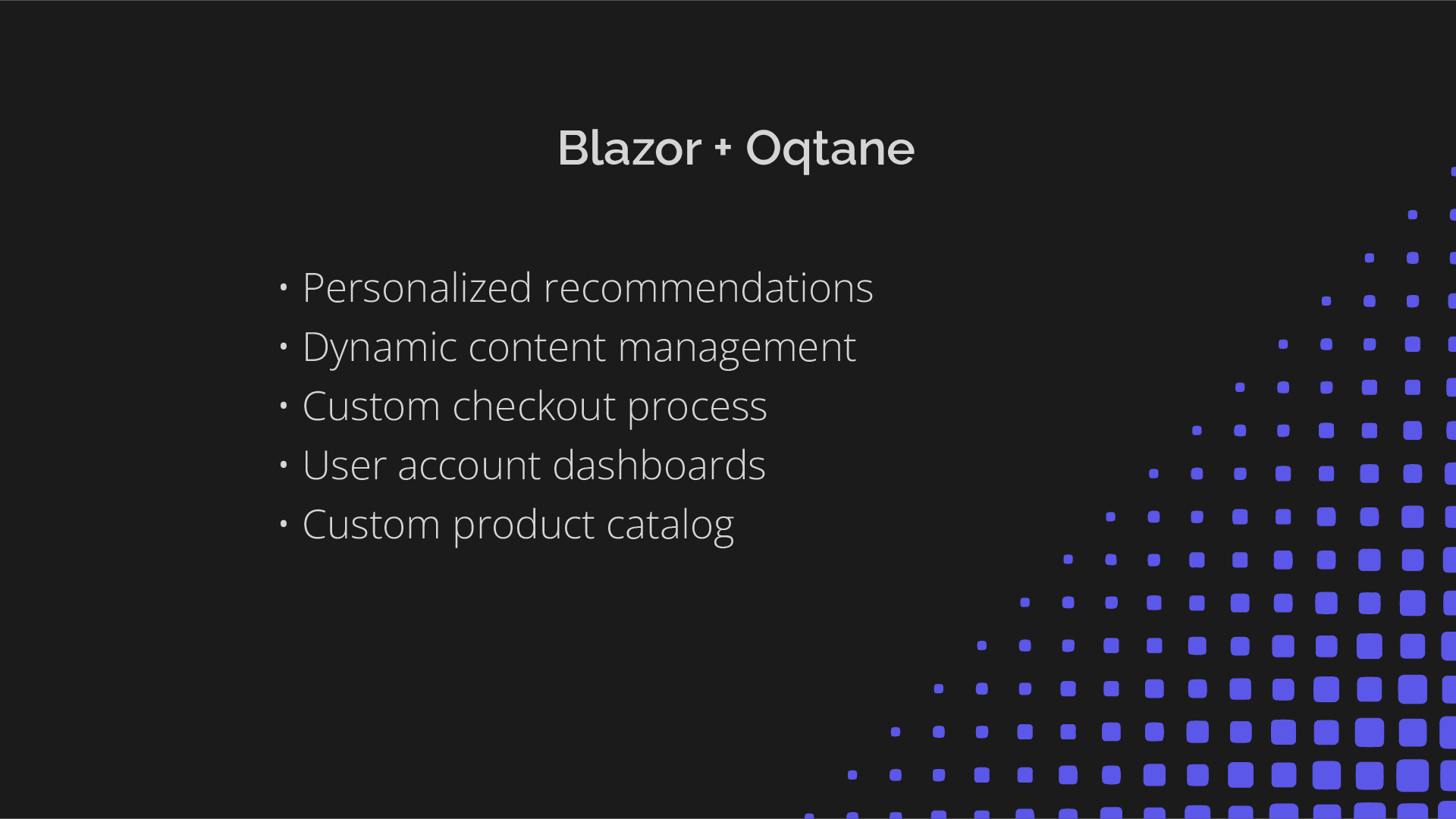 How to use Oqtane and Blazor for e-commerce projects